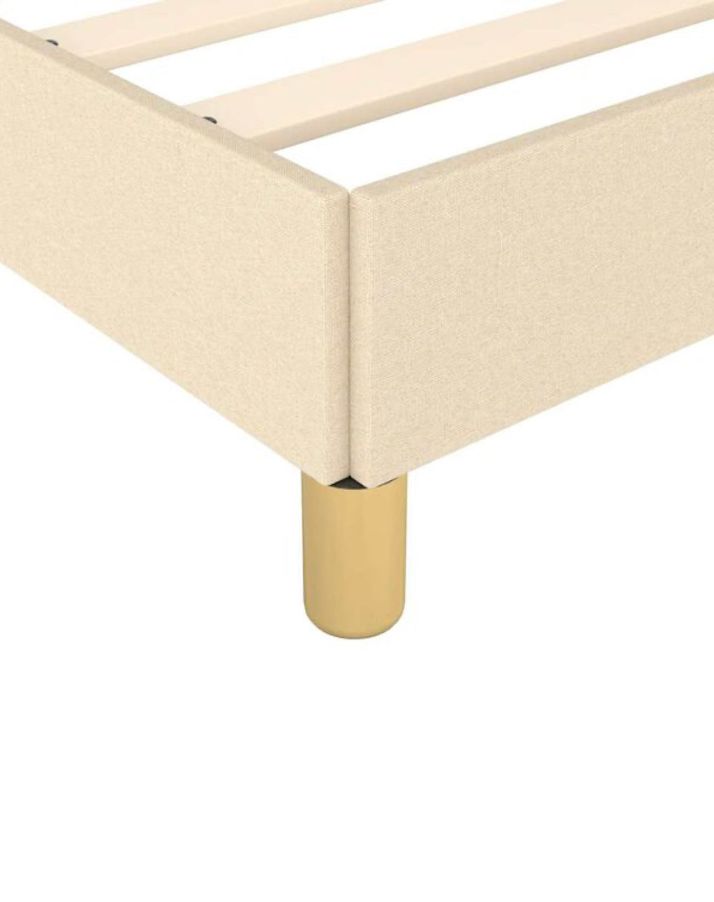 Minimalist Upholstered Bed Frame – Modern Soft-Touch Platform Bed