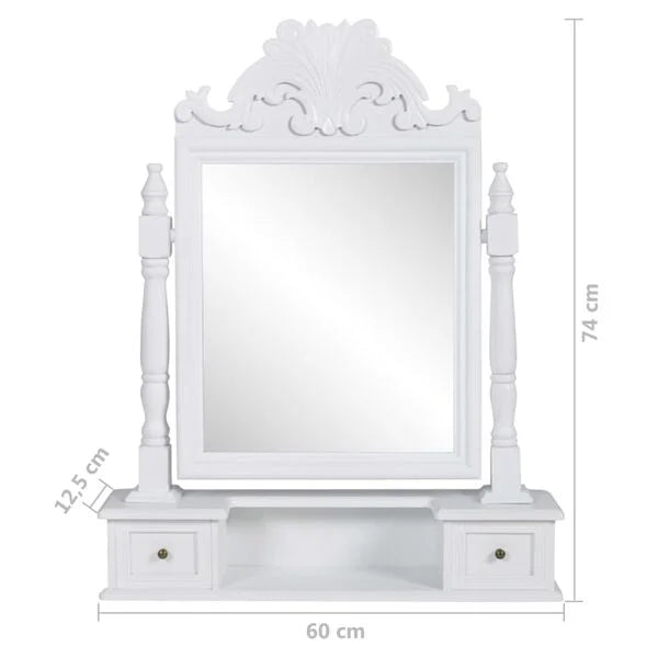 𝕃𝕚𝕧𝕚𝕟 ℂ𝕠𝕞𝕗𝕪™𝕍𝕚𝕕𝕒𝕩𝕃☁˚‘𝕤 Vanity Make|Up Mirror Table Top; With Rectangular Swing mirror