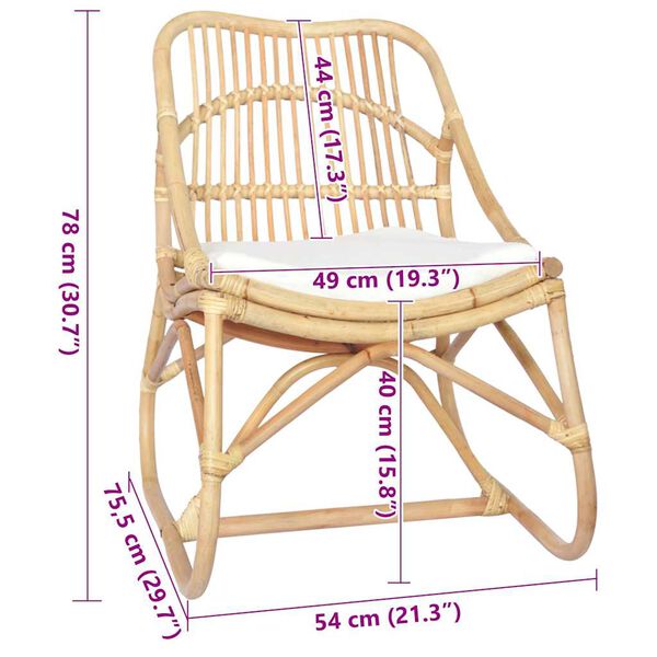 𝕃𝕚𝕧𝕚𝕟 ℂ𝕠𝕞𝕗𝕪™𝕍𝕚𝕕𝕒𝕩𝕃☁˚‘𝕤 Rattan Linen Chair