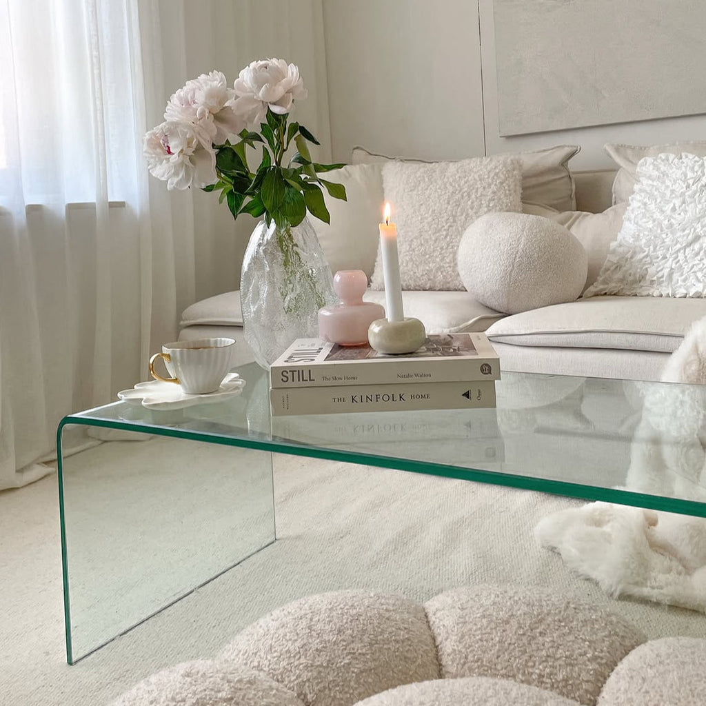 Clear Acrylic Transparent Tempered Table