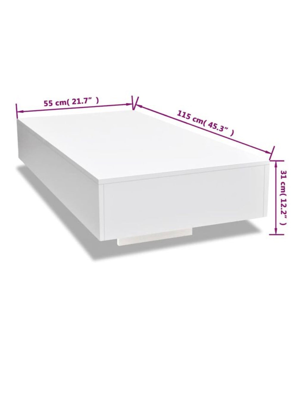 𝕃𝕚𝕧𝕚𝕟 ℂ𝕠𝕞𝕗𝕪™𝕍𝕚𝕕𝕒𝕩𝕃☁˚‘𝕤 Modern High-Gloss Coffee Table