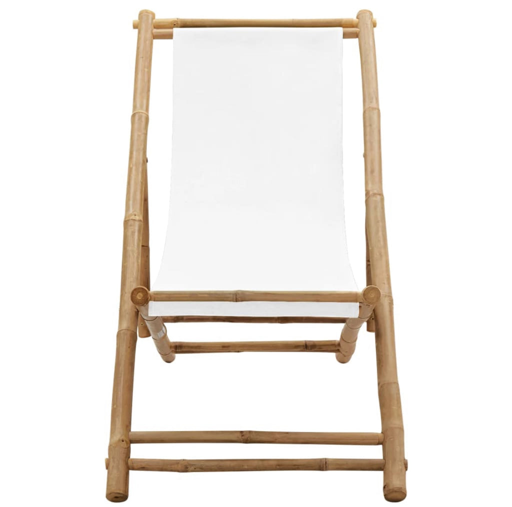 Deck|Patio Chair Bamboo& Canvas