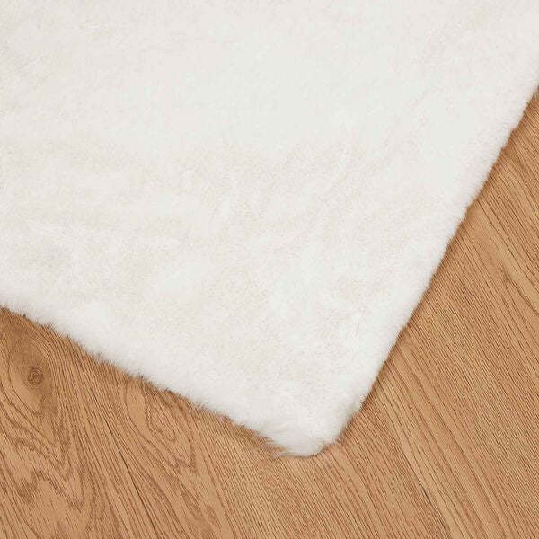 𝕃𝕚𝕧𝕚𝕟 ℂ𝕠𝕞𝕗𝕪™𝕍𝕚𝕕𝕒𝕩𝕃☁˚‘𝕤 Olite Crème Faux Rabbit Anti|Slip Rug