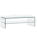 𝕃𝕚𝕧𝕚𝕟 ℂ𝕠𝕞𝕗𝕪™𝕍𝕚𝕕𝕒𝕩𝕃☁˚‘𝕤 Clear Acrylic, Transparent; Tempered Coffee Storage Glass Table