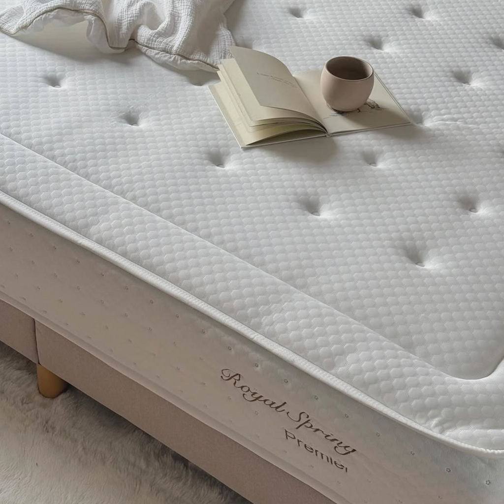 Minimalist Upholstered Bed Frame – Modern Soft-Touch Platform Bed